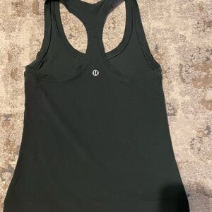 lululemon athletica align/nulu tight tank top… NO built in bra - forest green